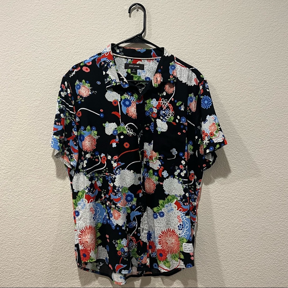 Floral Mens Button Down Shirt